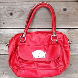 Red Leather Handbag